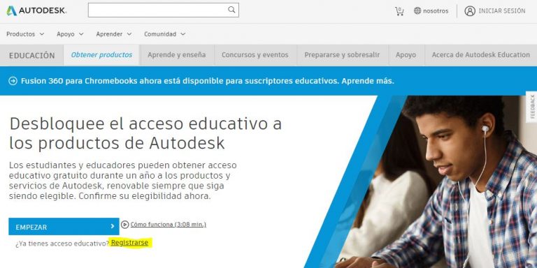 Autocad students - Crea 1 cuenta en Autodest Education